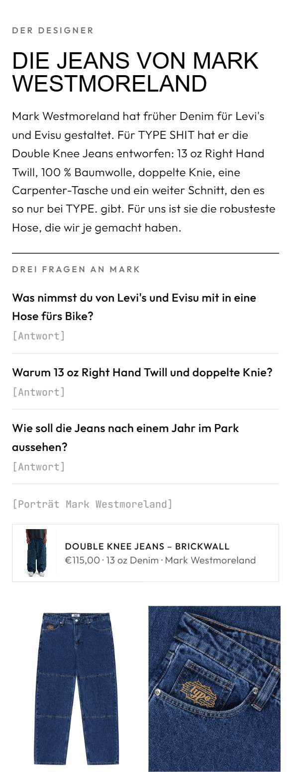 Der Designer mit drei Fragen am Handy