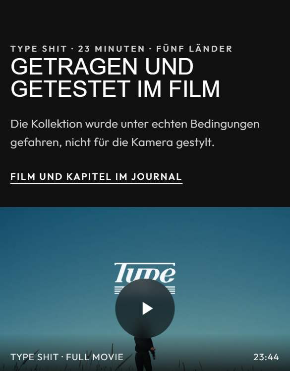 Getragen im Film am Handy