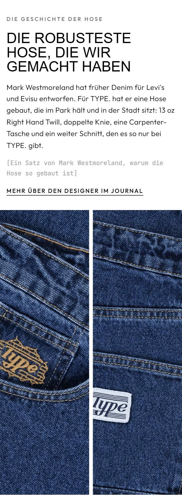 Die Geschichte der Hose am Handy