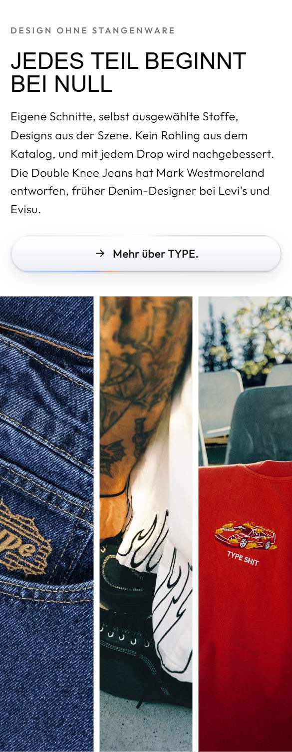 Design ohne Stangenware am Handy