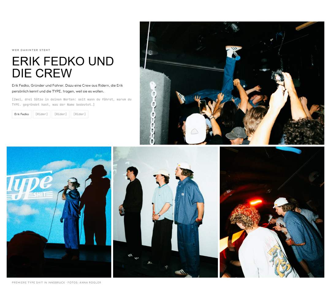 Erik Fedko und die Crew am Desktop