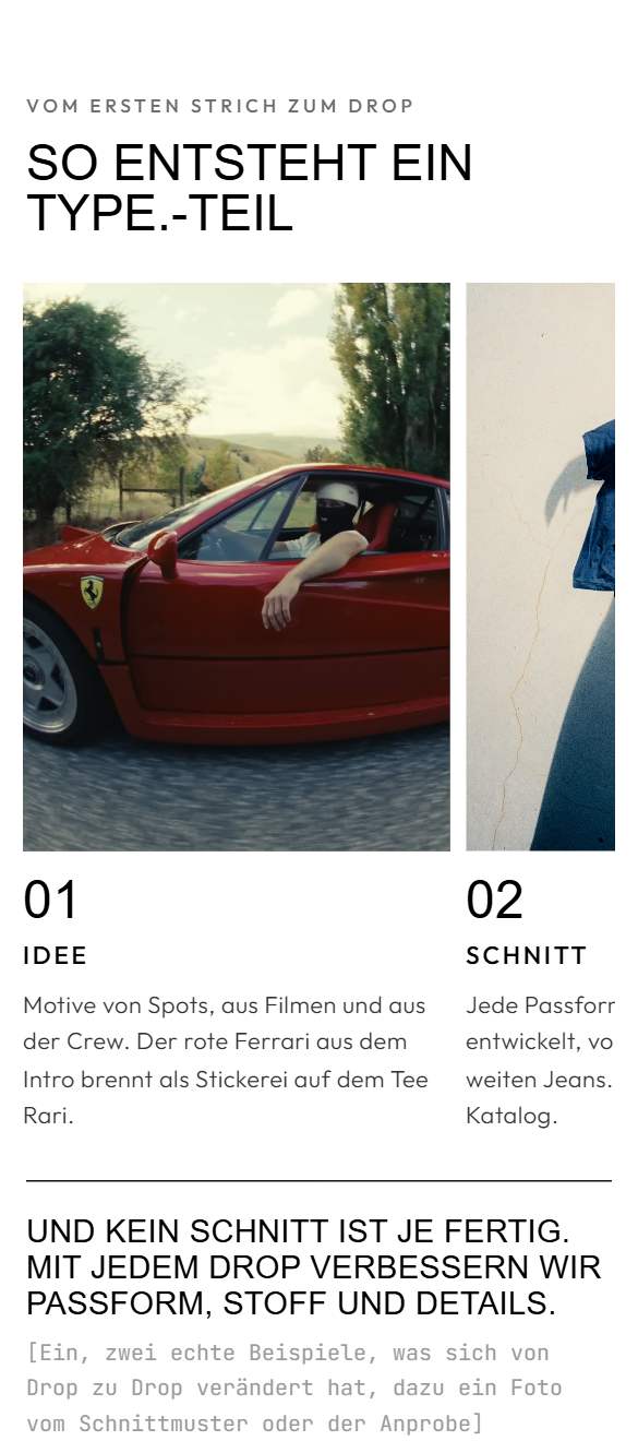 So entsteht ein TYPE.-Teil am Handy
