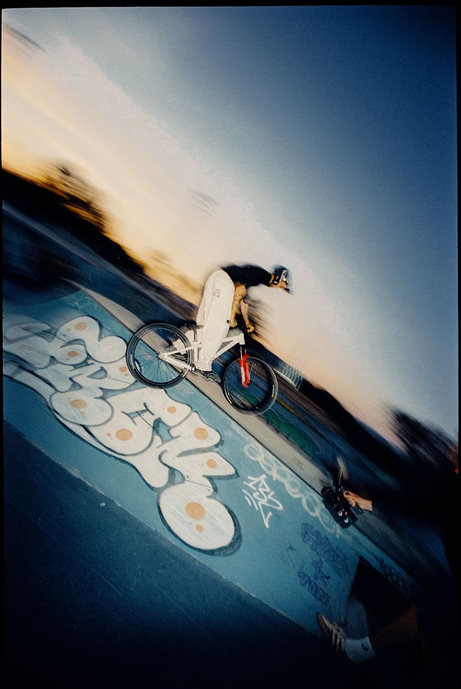 Szene im Skatepark